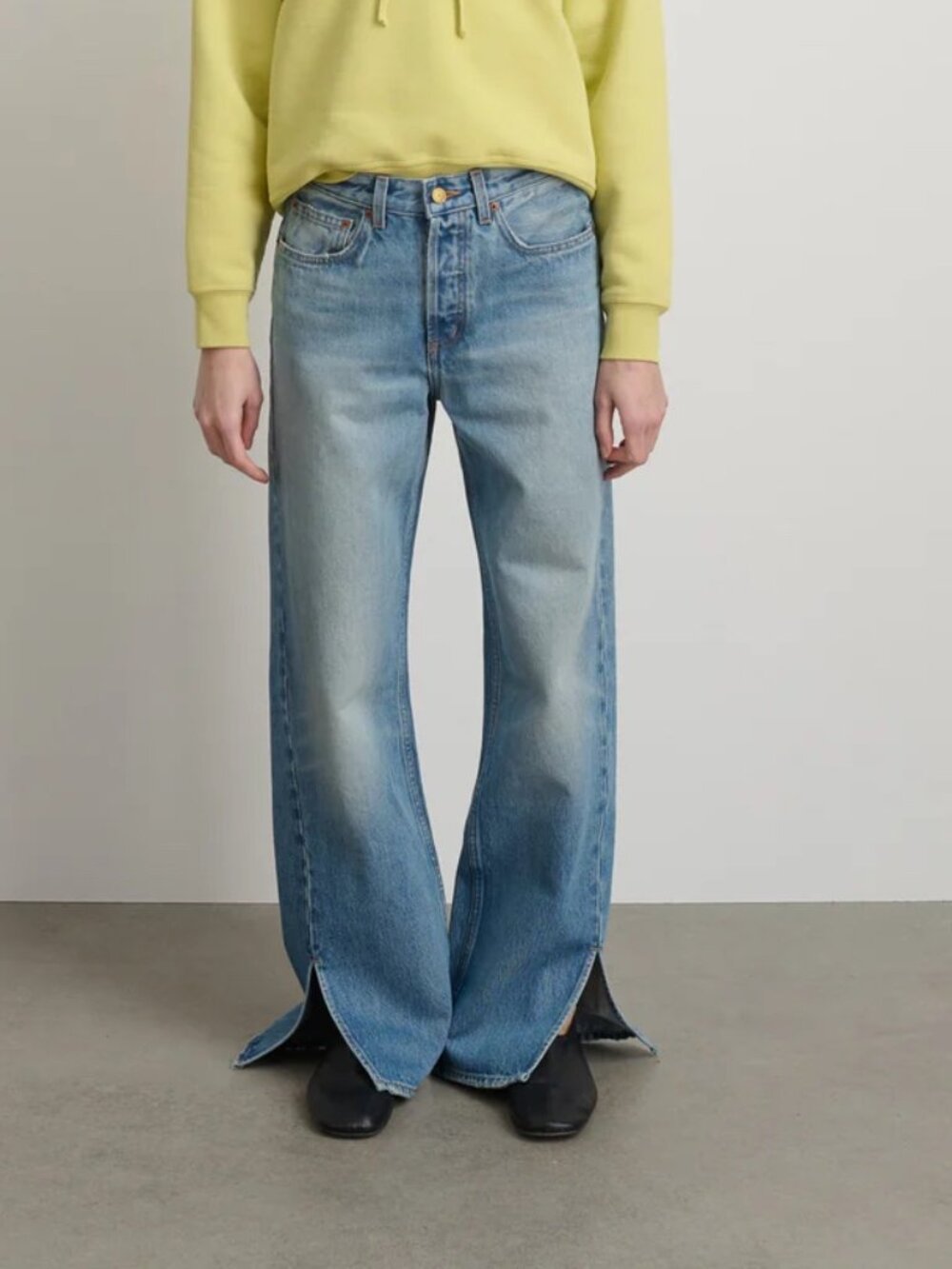 NWT B Sides Charlot Split Hem Jeans Shell Vintage